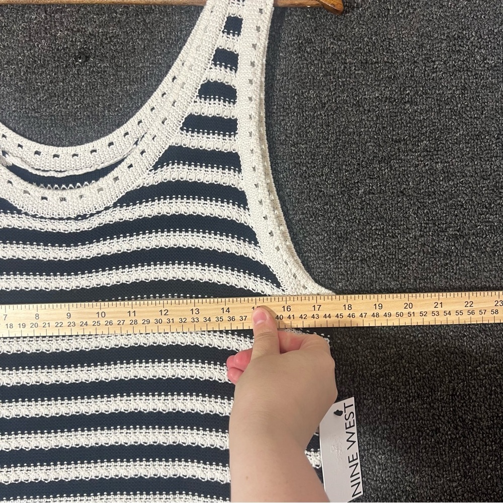 Nine West Crocheted Black and White Dress, Women’s XL - Picture 8 of 11